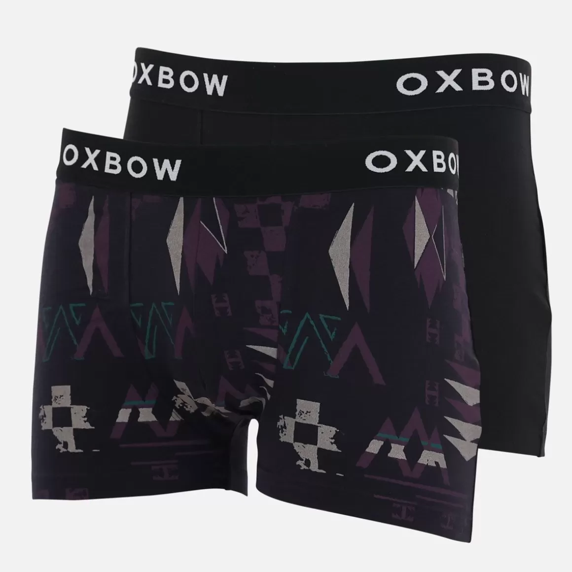 OXBOW 2 Boxers pack CASSIDY - Noir Black Discount