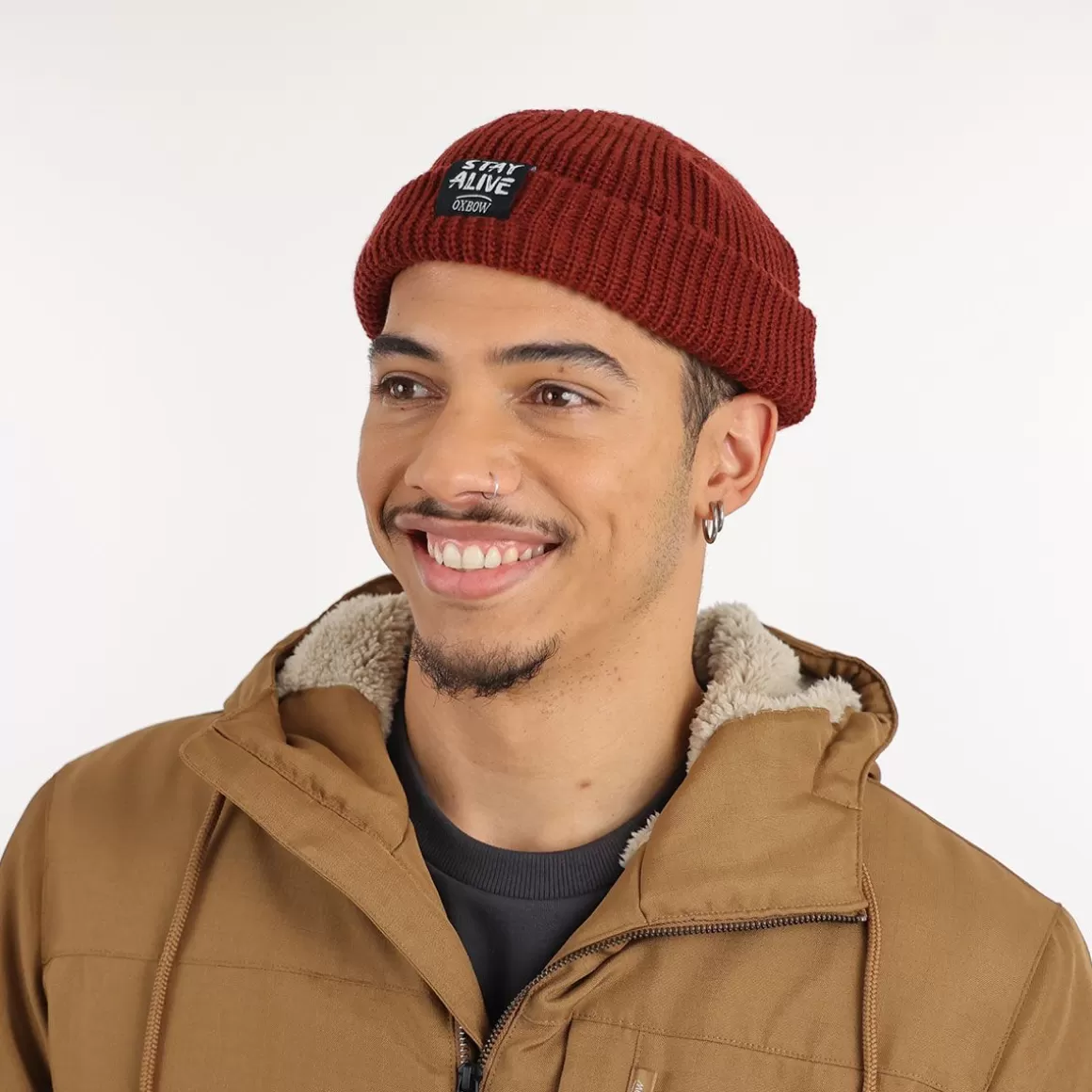 OXBOW Beanie ALVARADO - Grenat Outlet