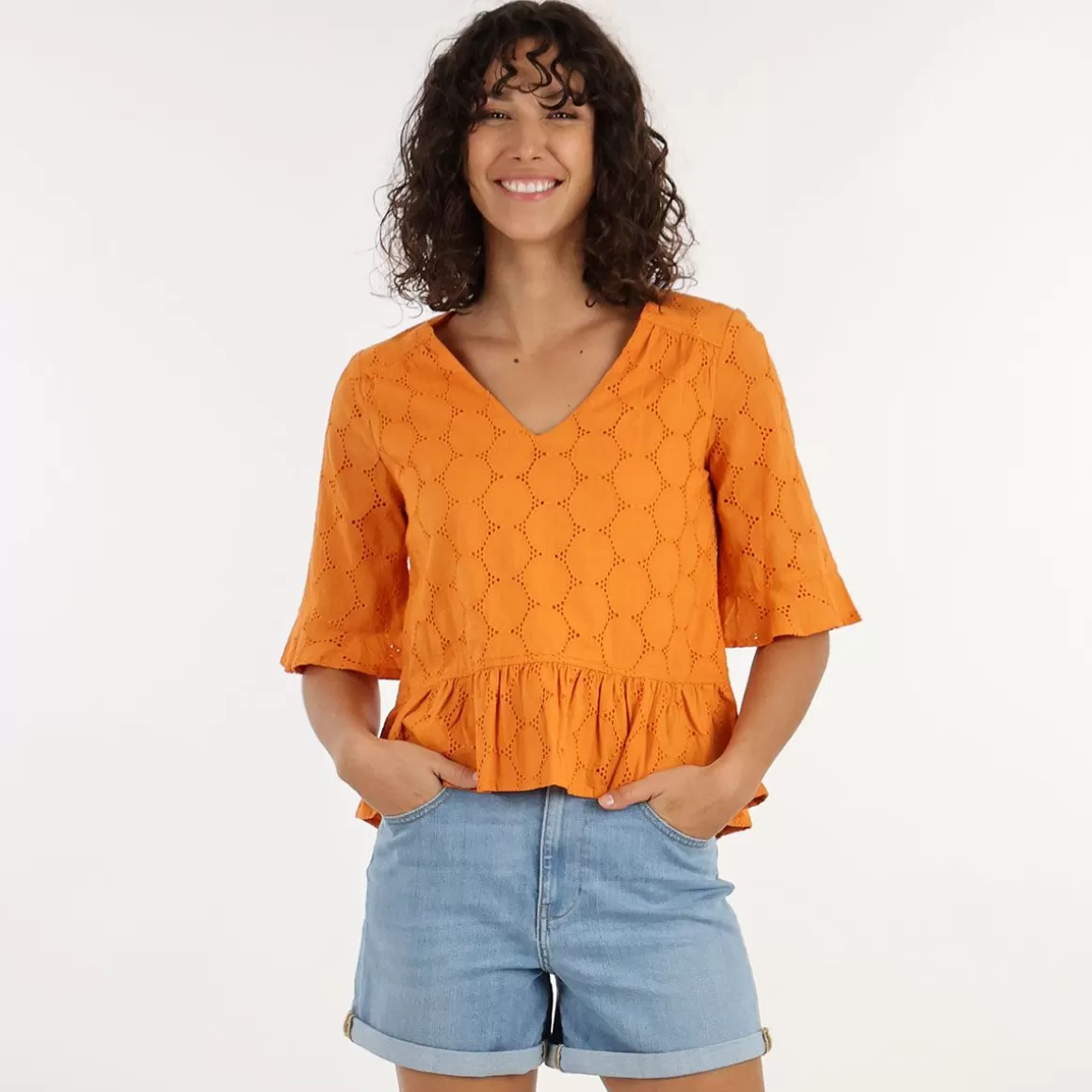 OXBOW Blouse CHARLES - Ocre Best