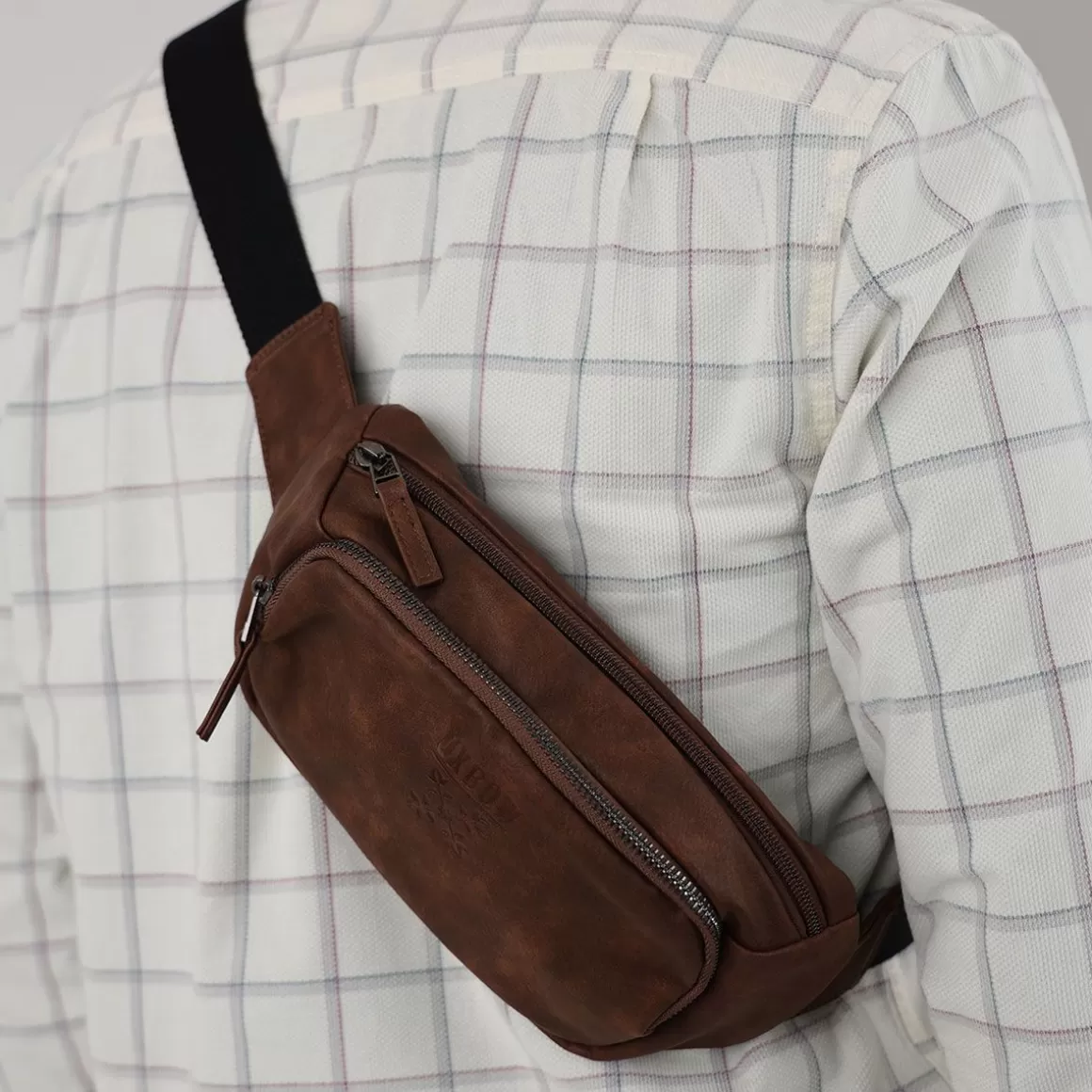 OXBOW Bum bag FLASH - Brown Flash Sale