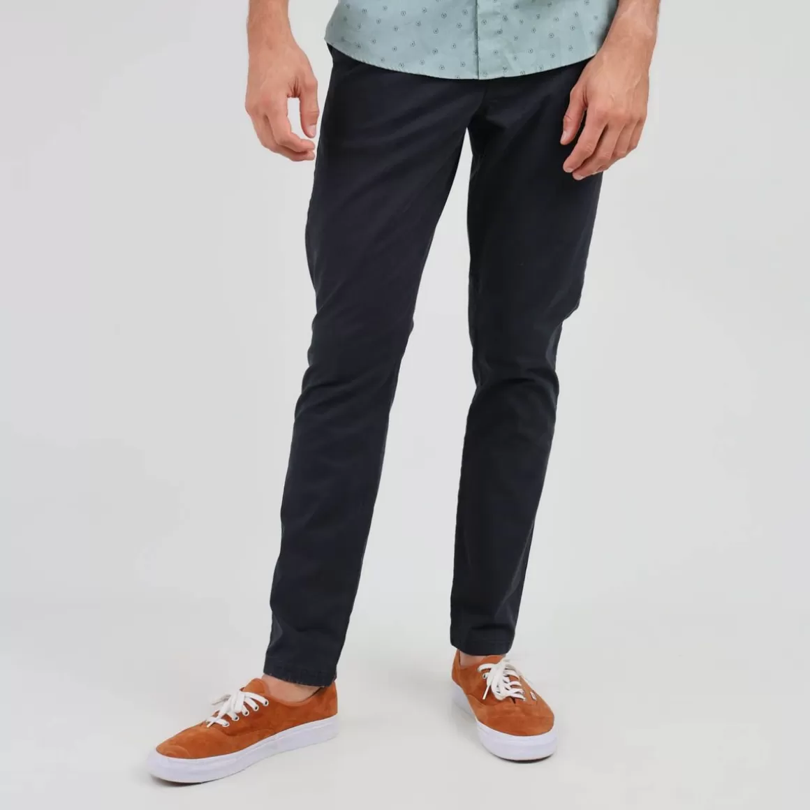 OXBOW Chino pants REANO - Noir Black Fashion