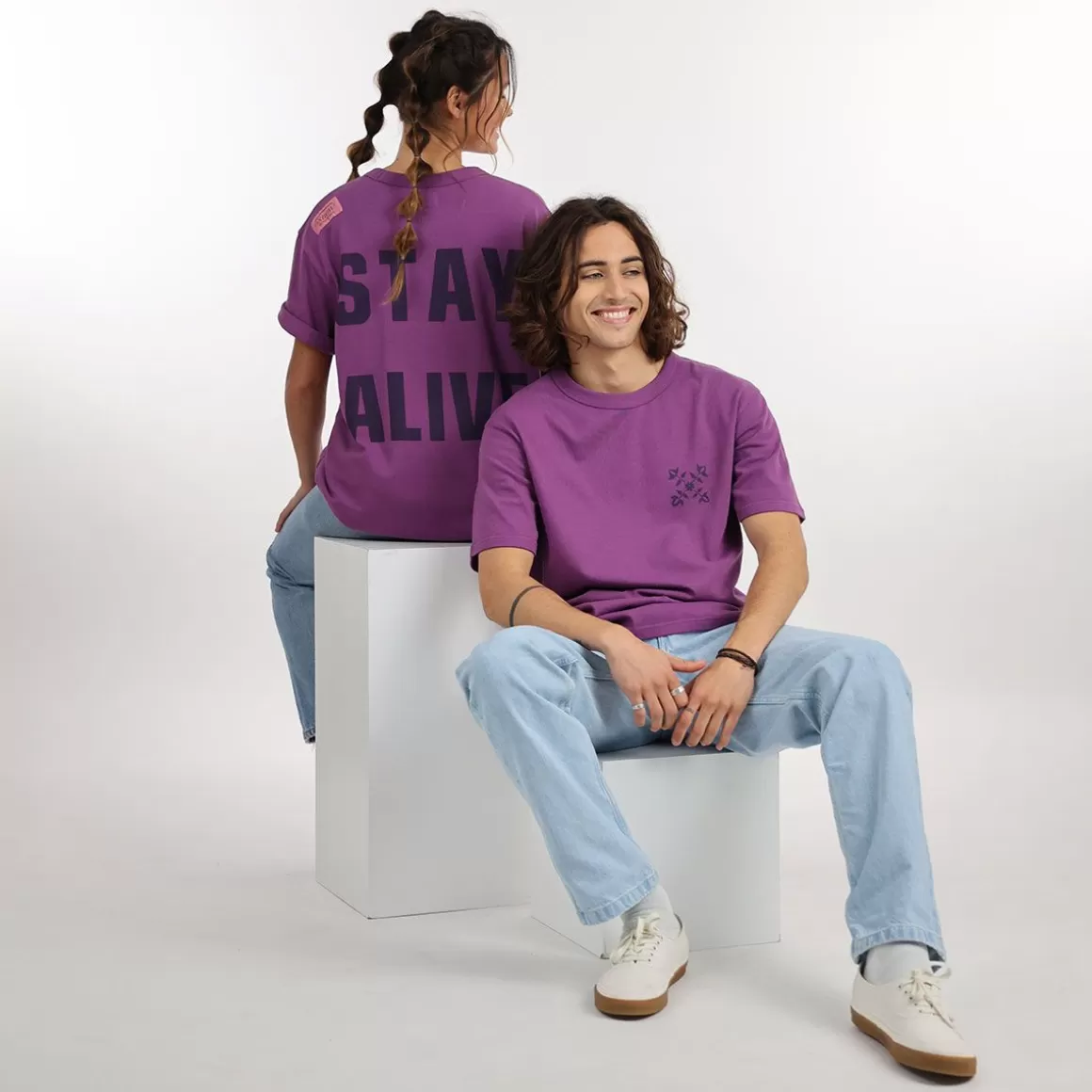 OXBOW COLLECTOR Tee-Shirt FABRICE - Purple Flash Sale