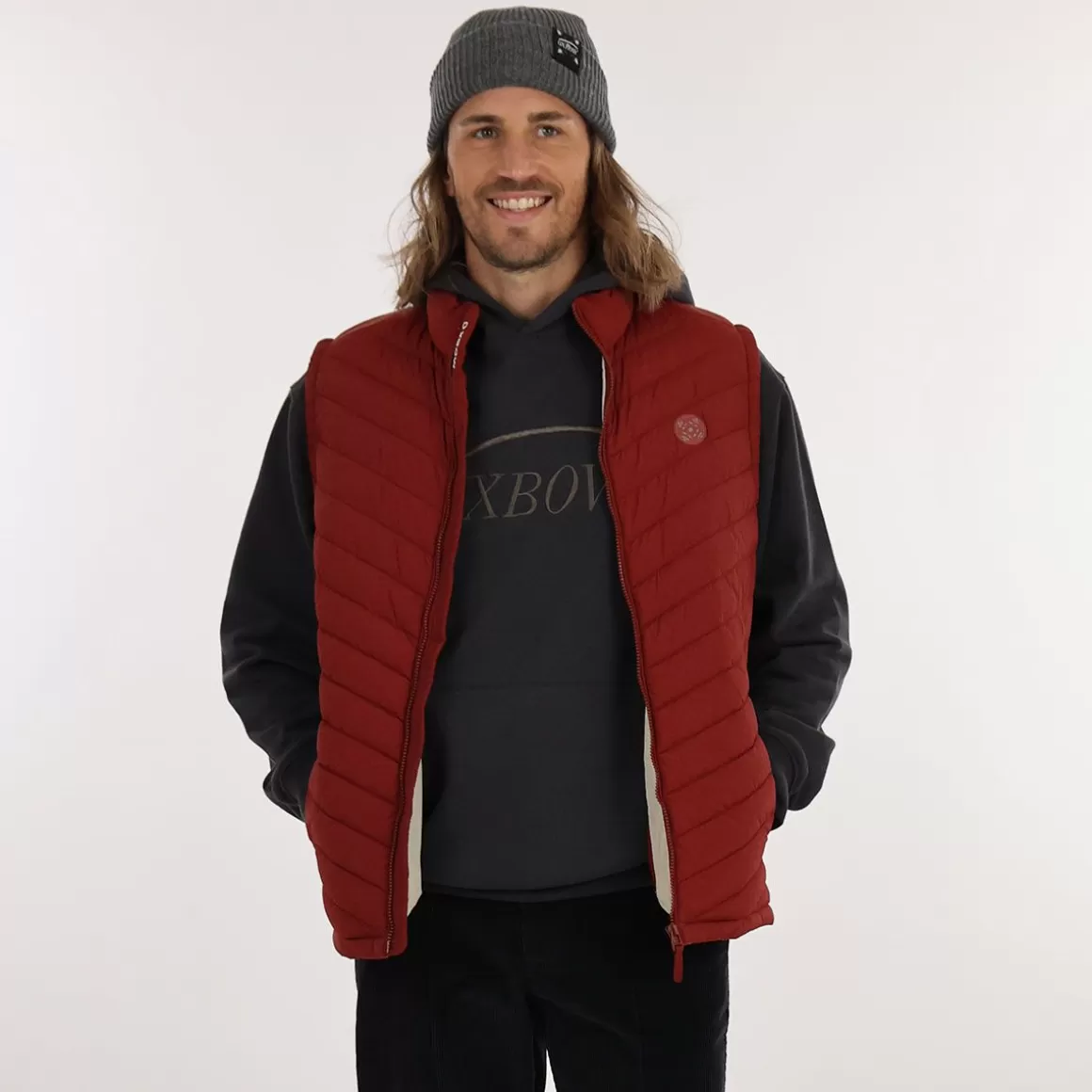 OXBOW Down jacket JELKOR - Grenat Fashion
