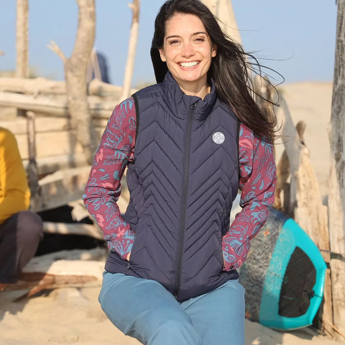 OXBOW Down jacket JUNA - Deep Marine Store