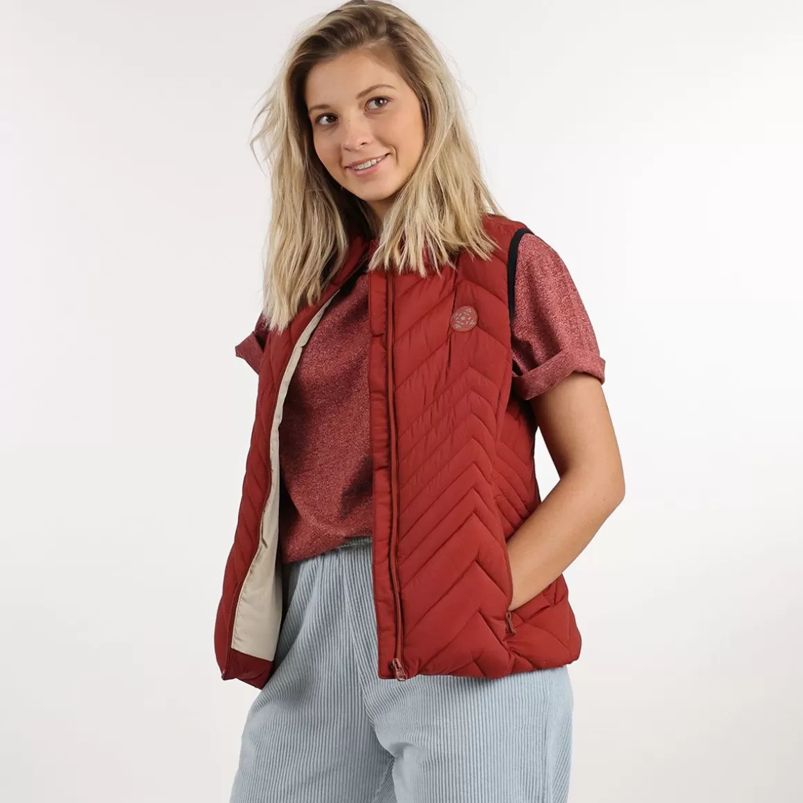 OXBOW Down jacket JUNA - Grenat Flash Sale