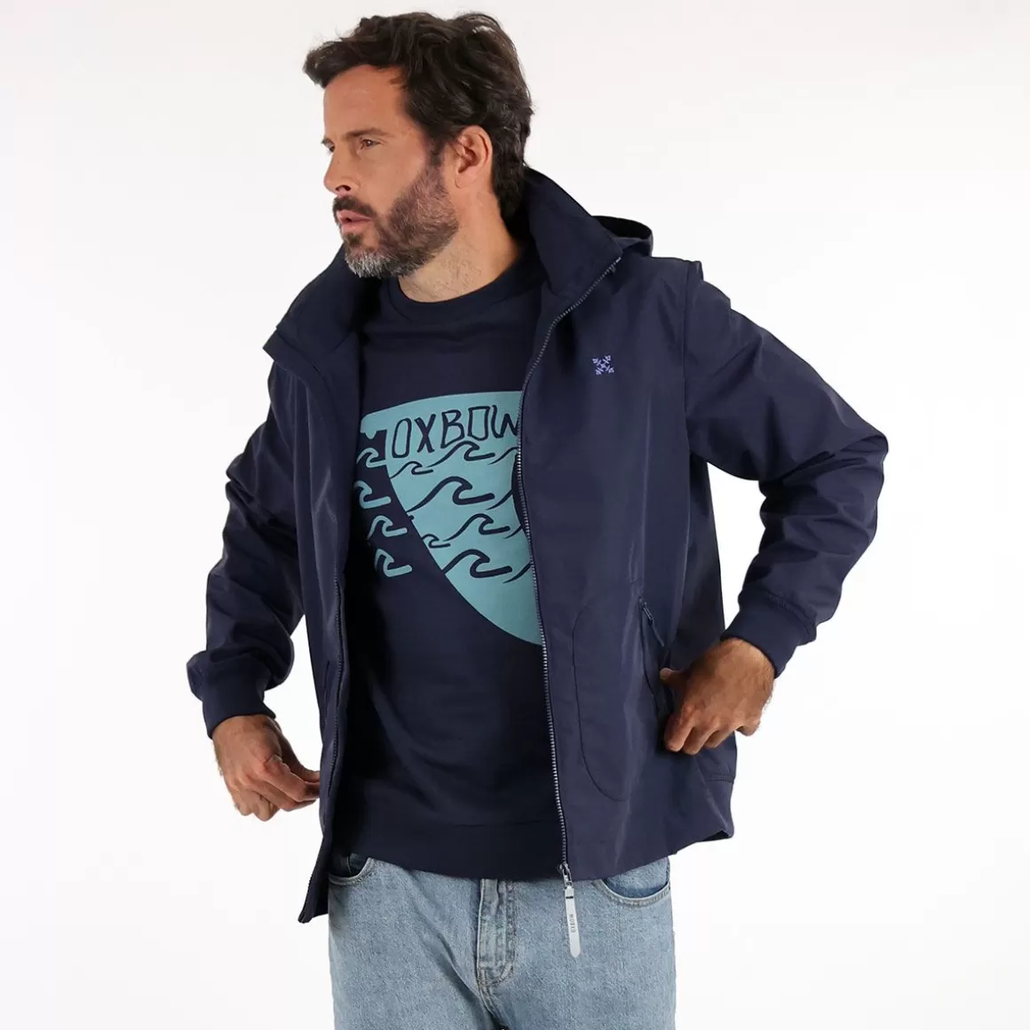OXBOW Light jacket JINGTON - Deep Marine Flash Sale