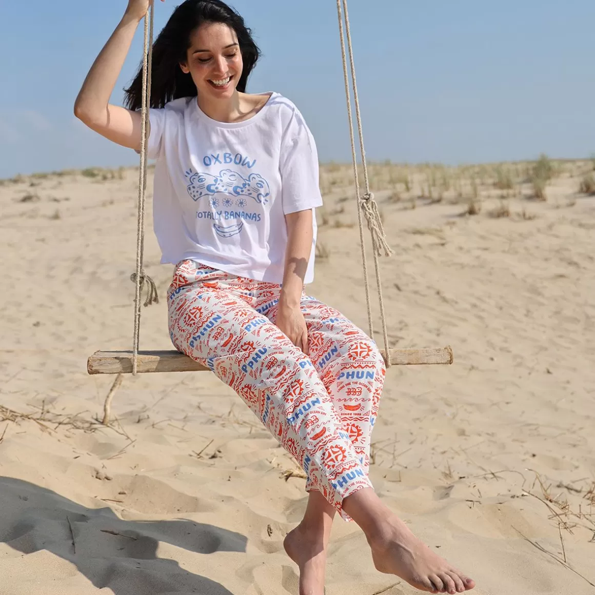 OXBOW Pants RODRIGUE - White Sale