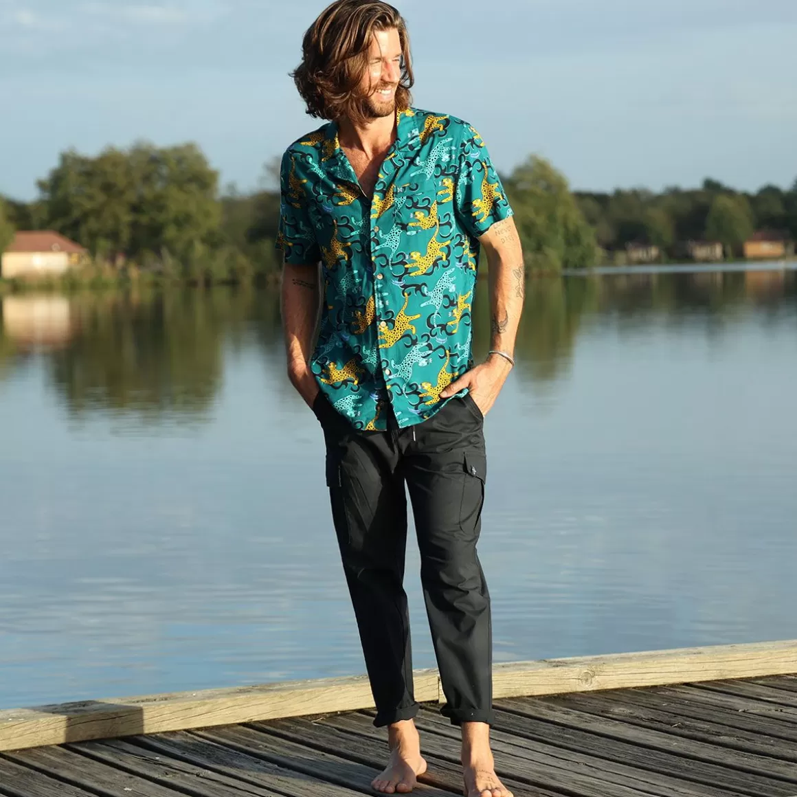 OXBOW Shirt CARIBA - Rain Forest Flash Sale