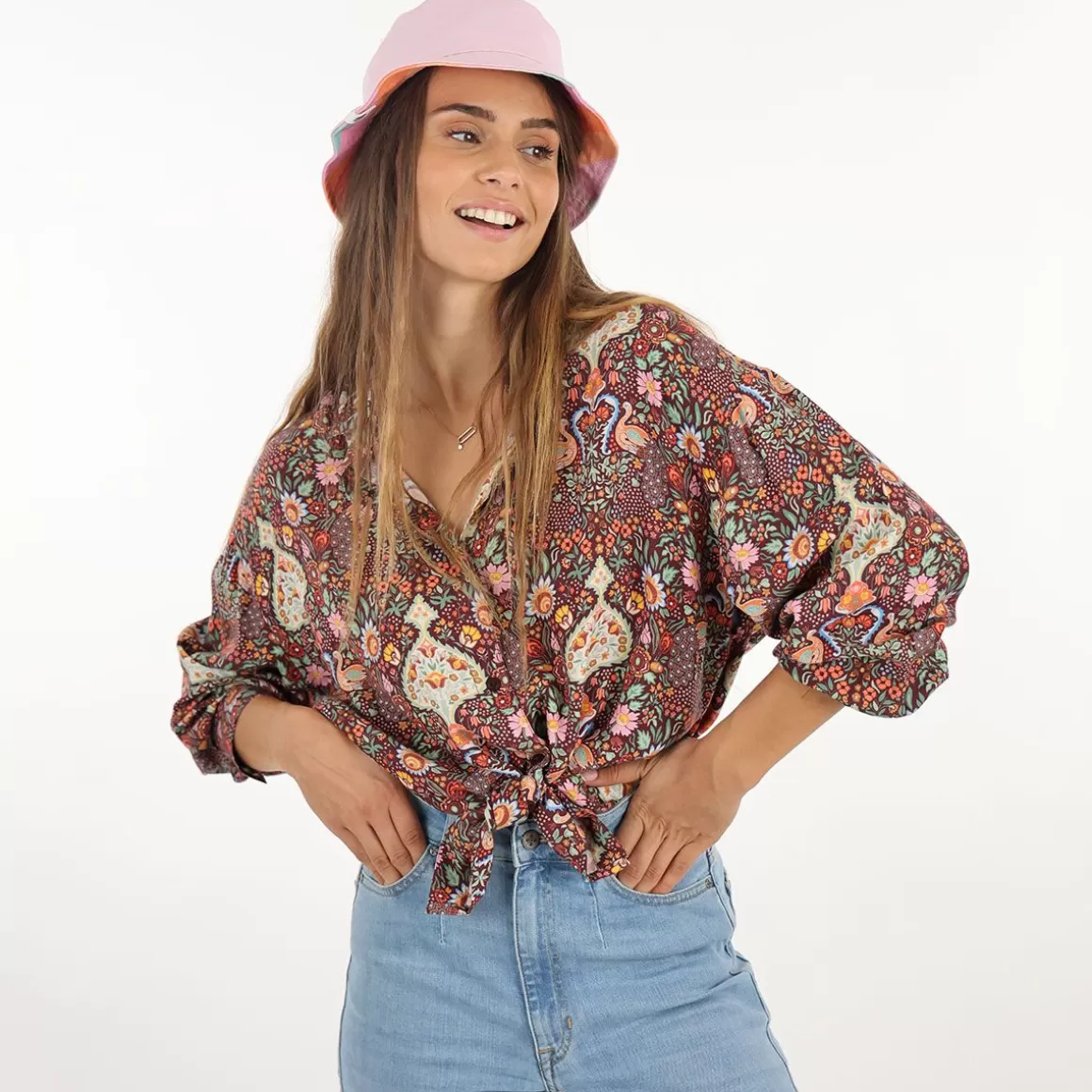 OXBOW Shirt CHINZO - Terre Brulée Terre Brulu00e9e Outlet