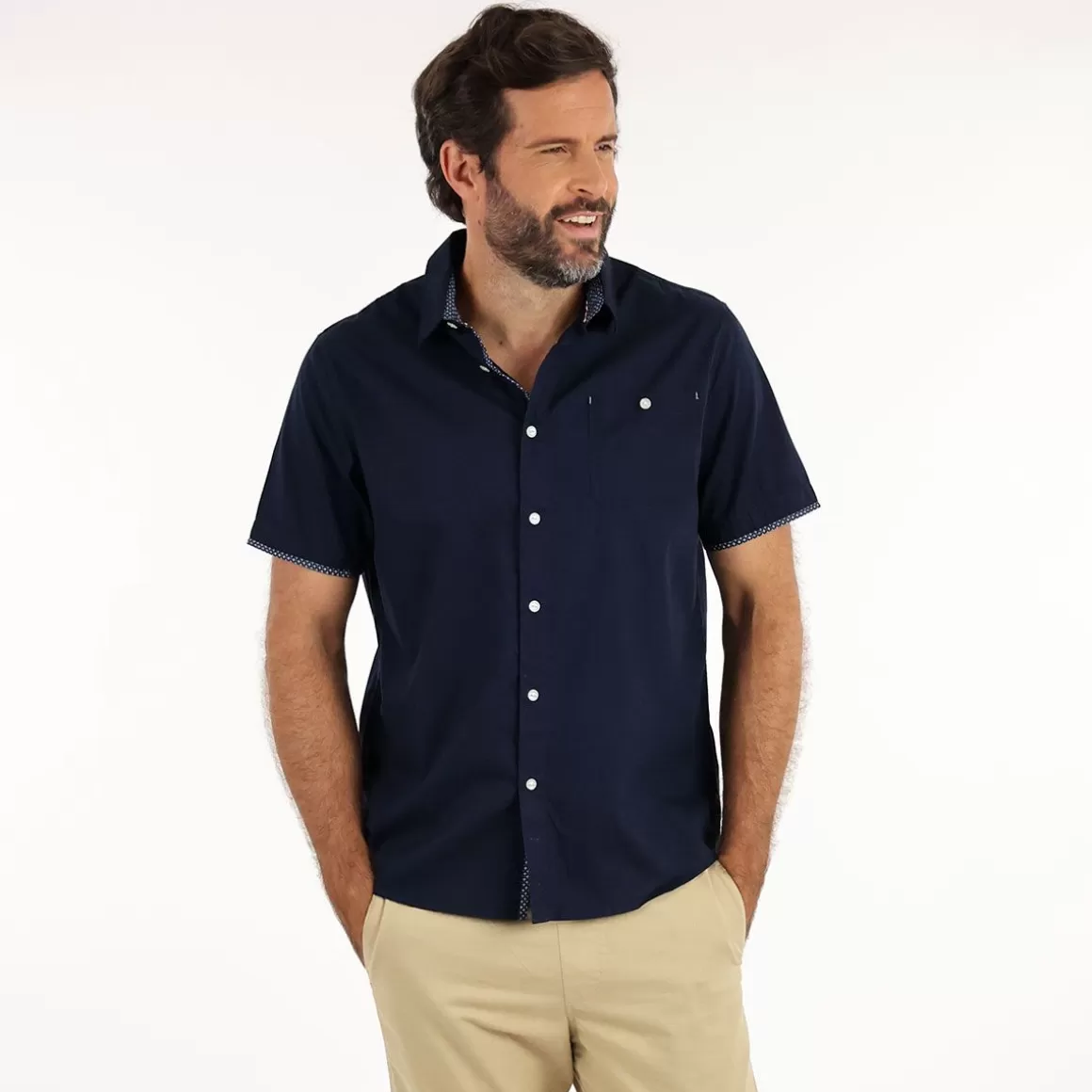 OXBOW Shirt CORY - Deep Marine Cheap