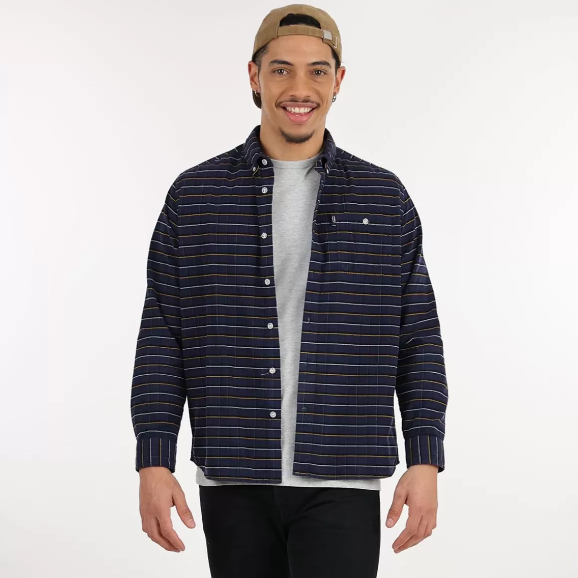 OXBOW Shirt COTUKA - Deep Marine Cheap