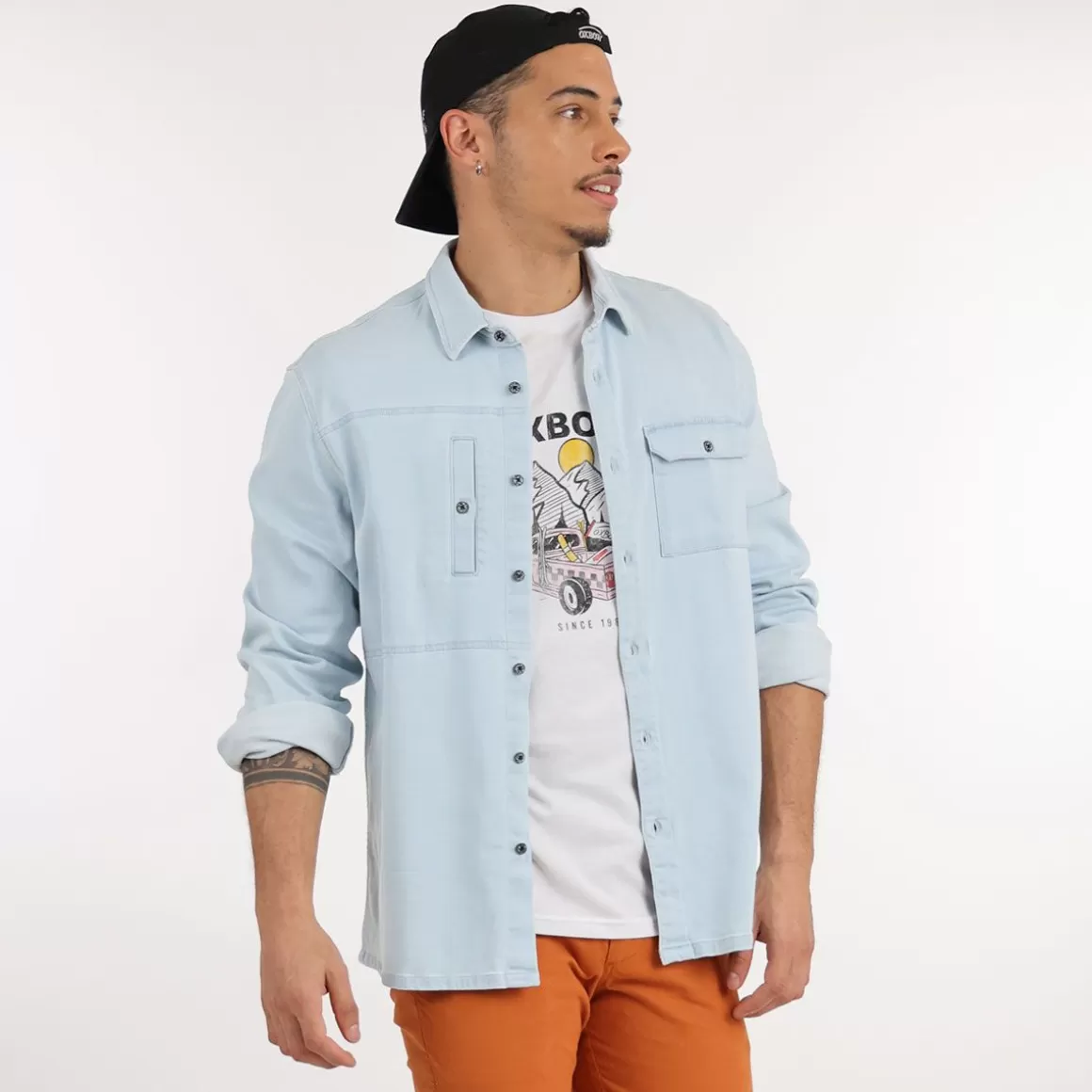 OXBOW Shirt CRAND - Light Blue New
