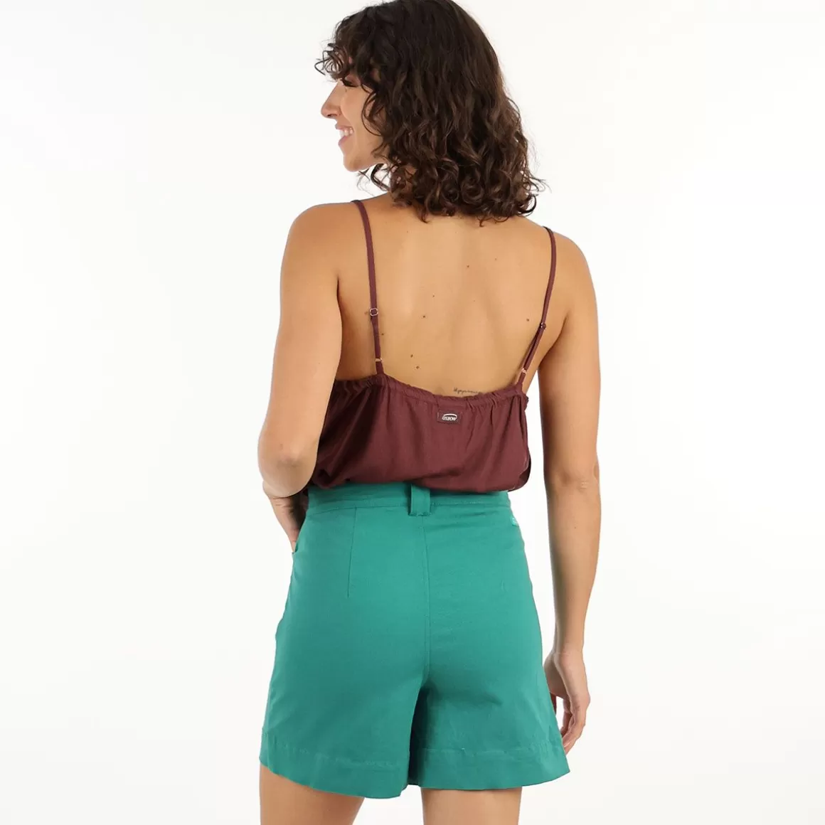 OXBOW Shorts OKITA - Palm Green Outlet