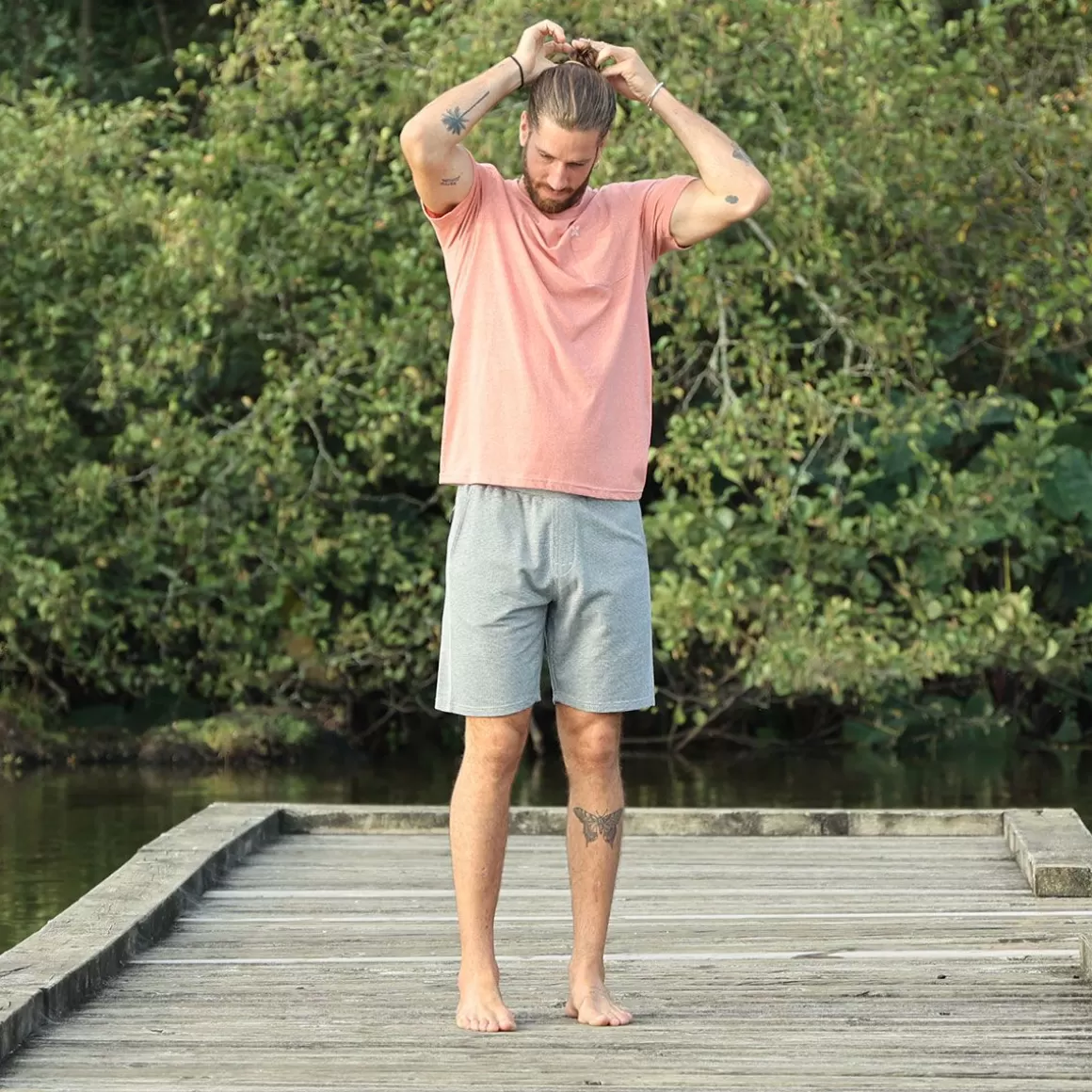 OXBOW Shorts OMAR - Heather Grey Cheap
