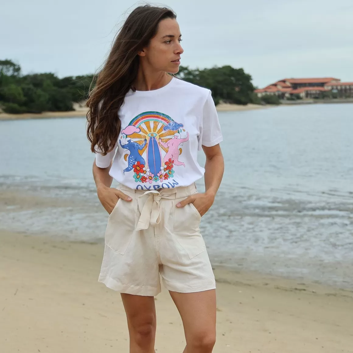 OXBOW Shorts ORNELLA - Grès Gru00e8s New