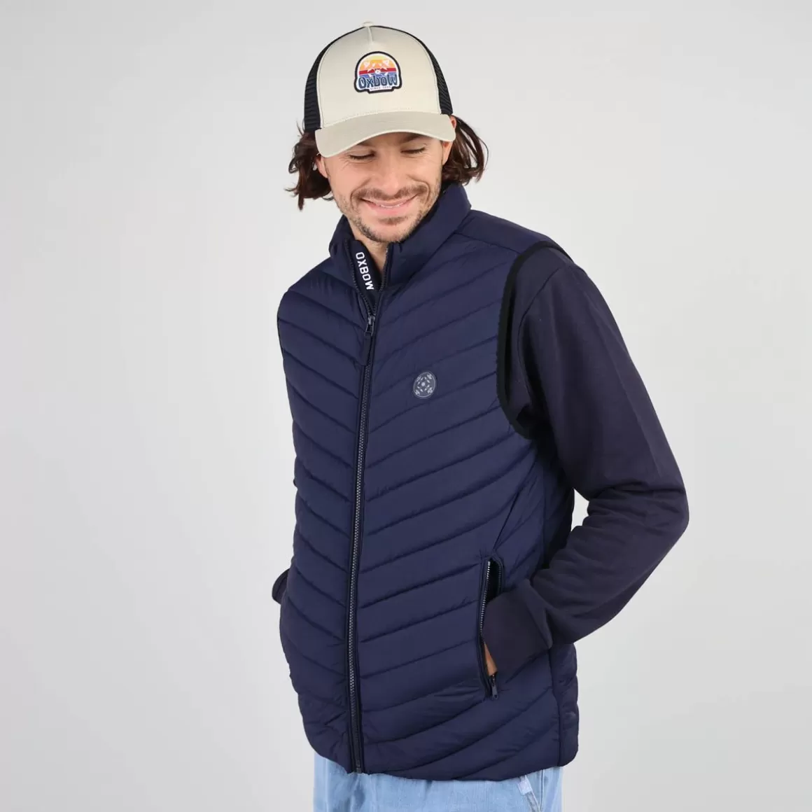 OXBOW Sleeveless jacket JELKOR - Deep Marine Hot