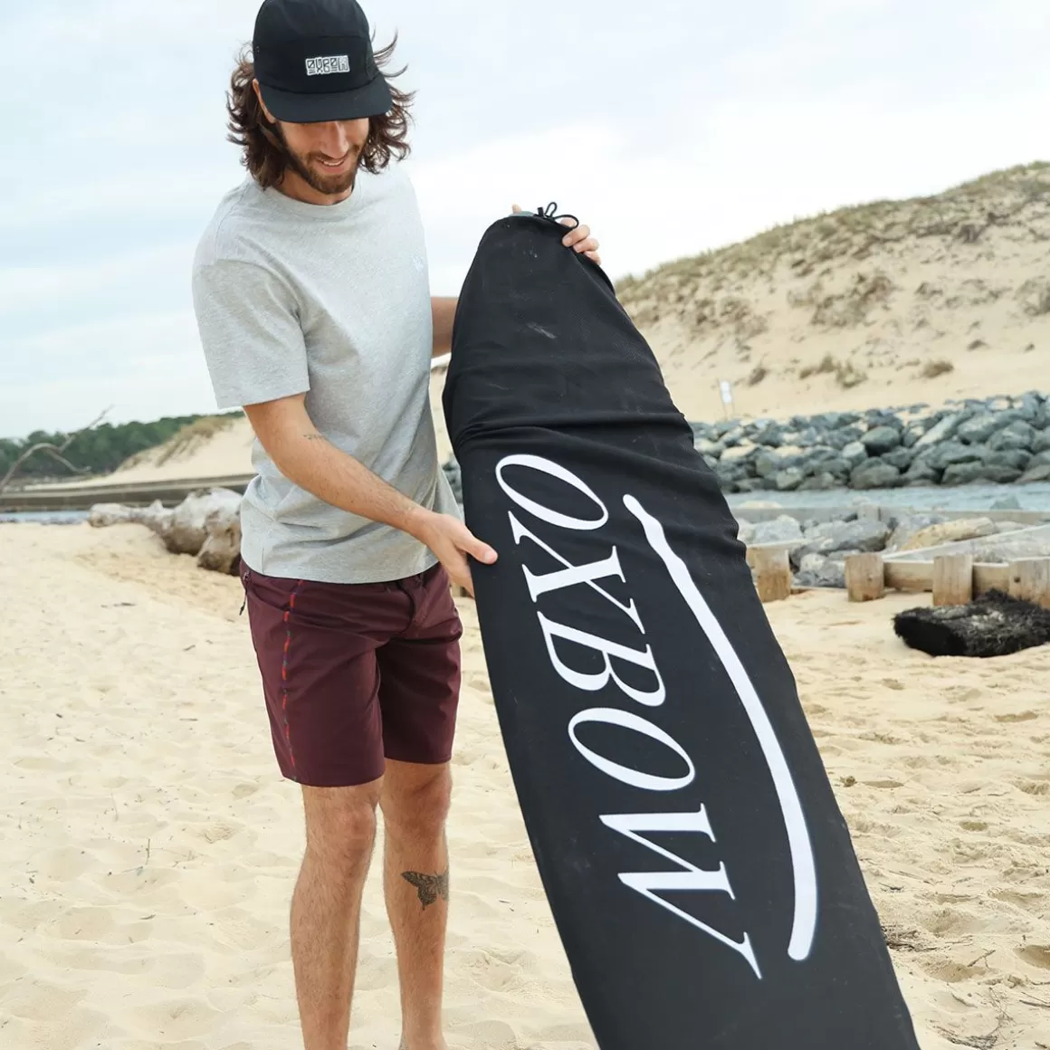 OXBOW Surf sock FLECHE - Noir Black Discount