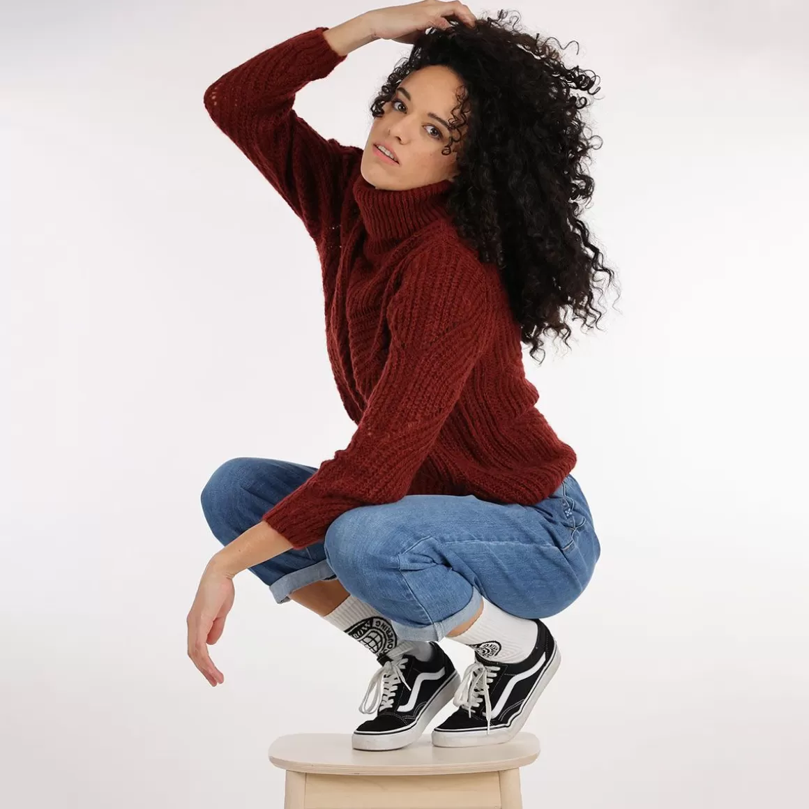 OXBOW Sweater PALLY - Grenat Fashion