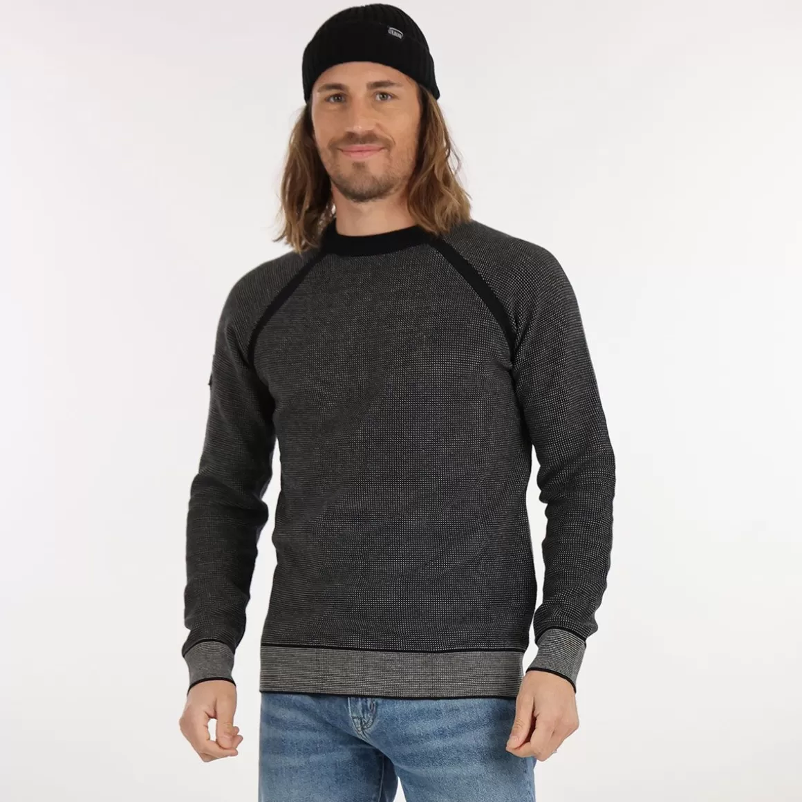 OXBOW Sweater PASTEIN - Noir Black Cheap