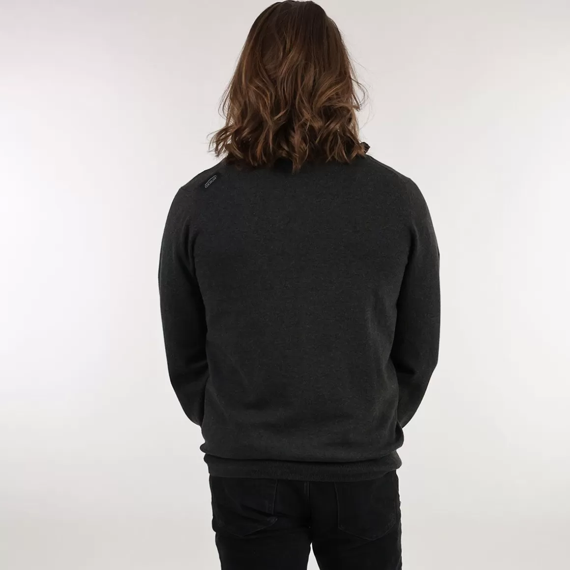 OXBOW Sweater PENZI - Noir Chiné Heather Black Fashion