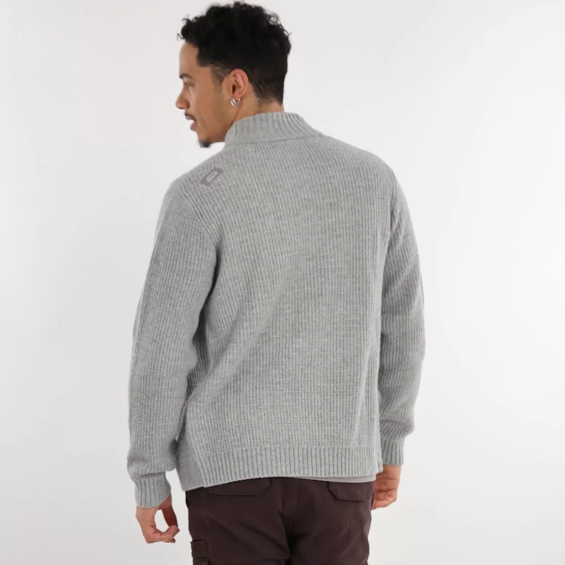 OXBOW Sweater PERALF - Gris Chiné Heather Grey Flash Sale