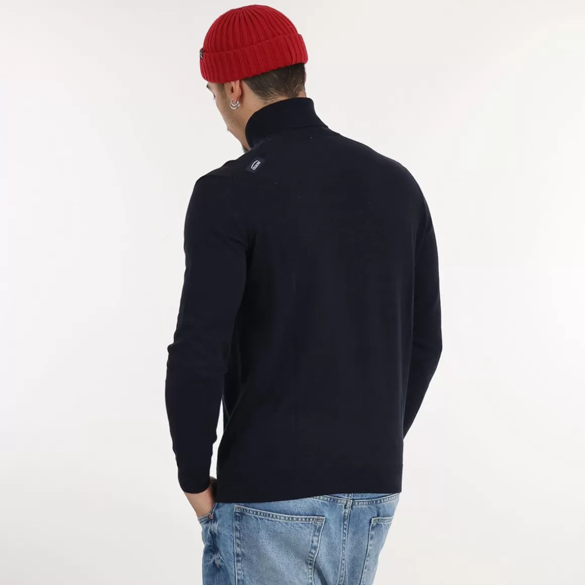 OXBOW Sweater PEROL - Deep Marine Chiné Heather Deep Marine Hot