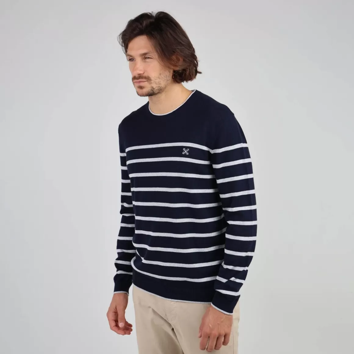OXBOW Sweater PEROM - Deep Marine Chiné Heather Deep Marine Shop