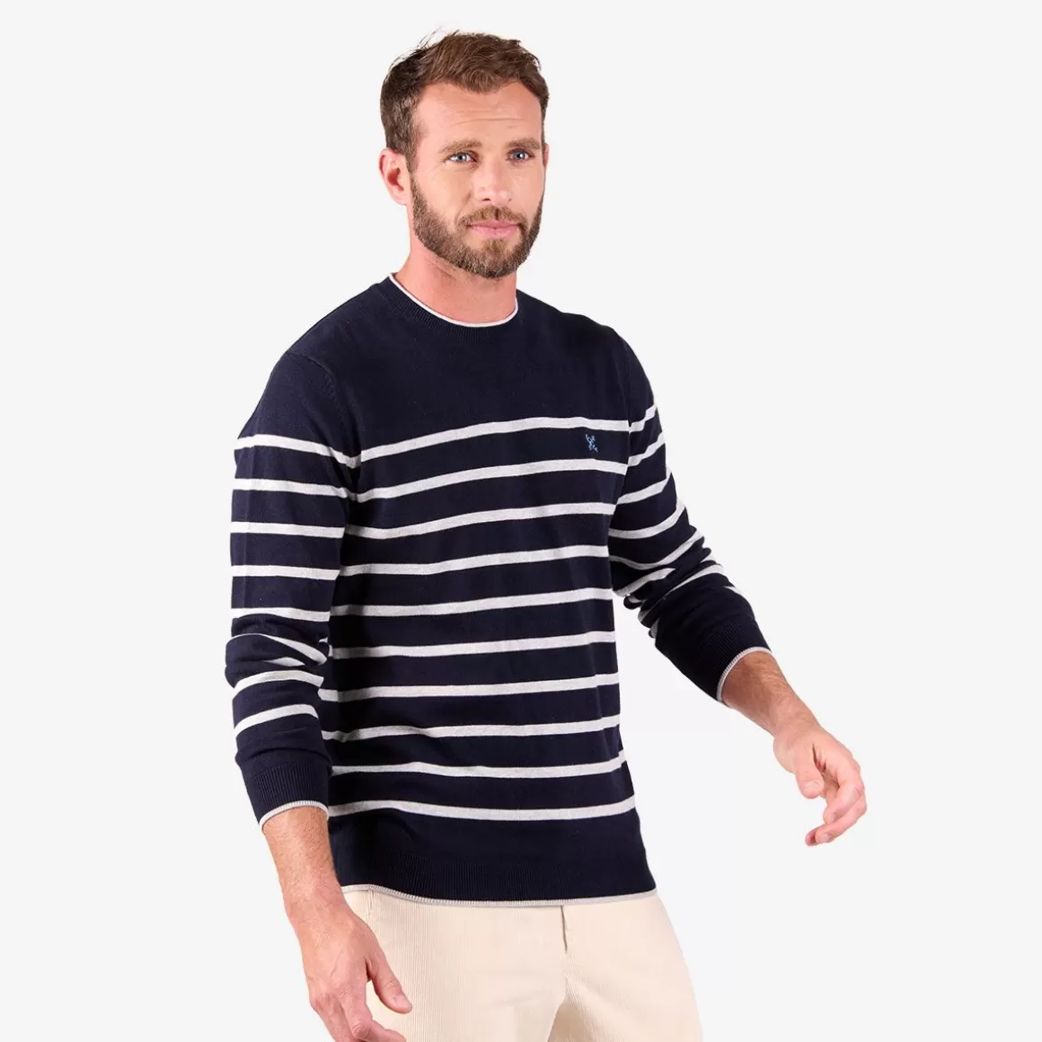 OXBOW Sweater PEROM - Heather Deep Marine Clearance