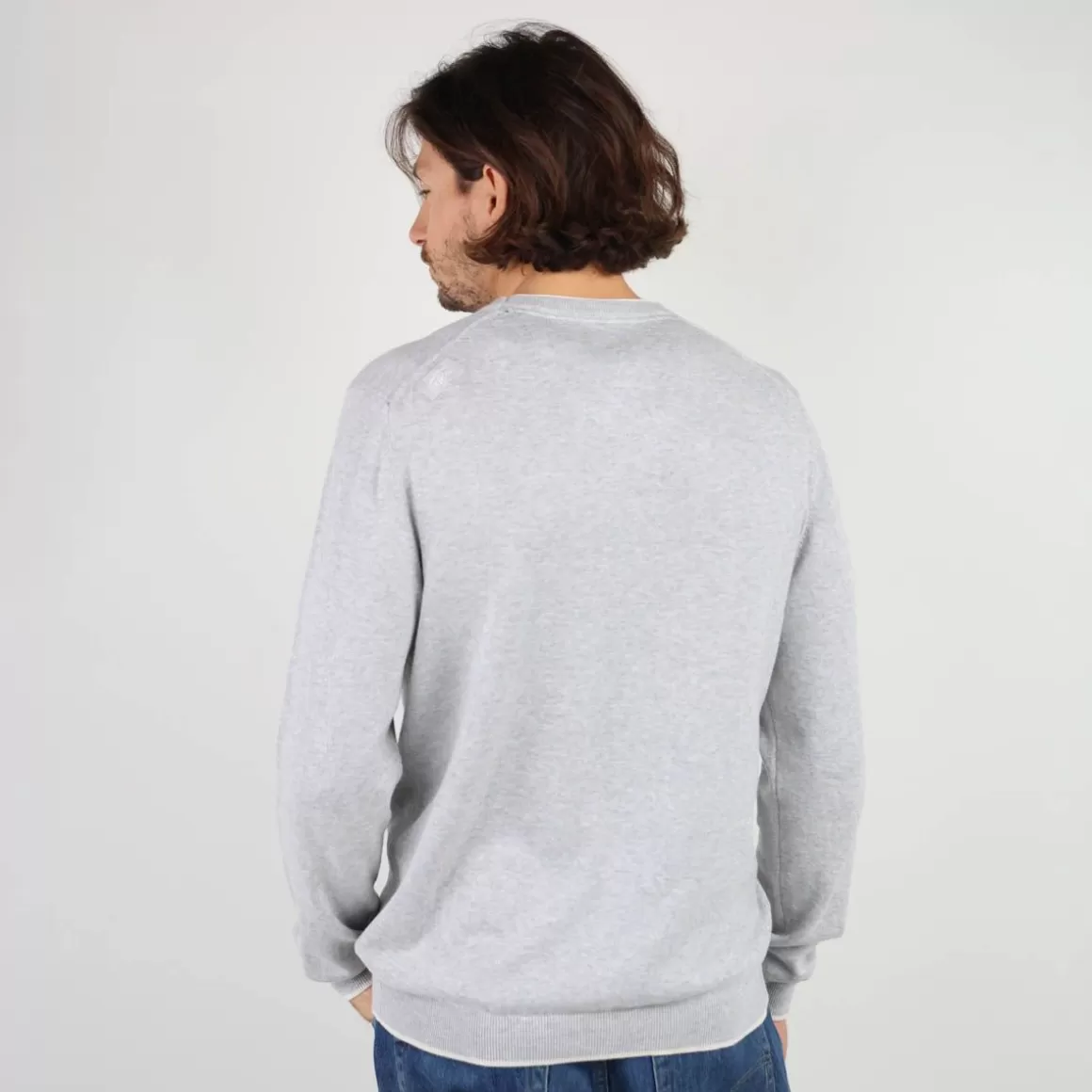 OXBOW Sweater PERONI - Gris Chiné Heather Grey Shop