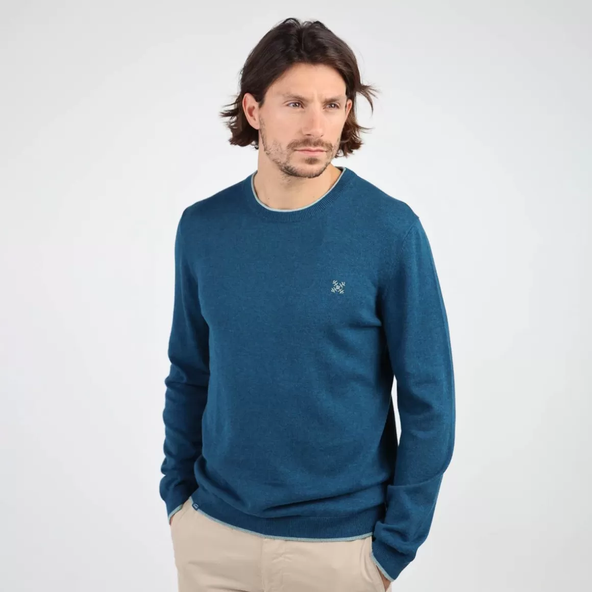 OXBOW Sweater PERONI - Pacifique Chiné Pacifique Chine Sale