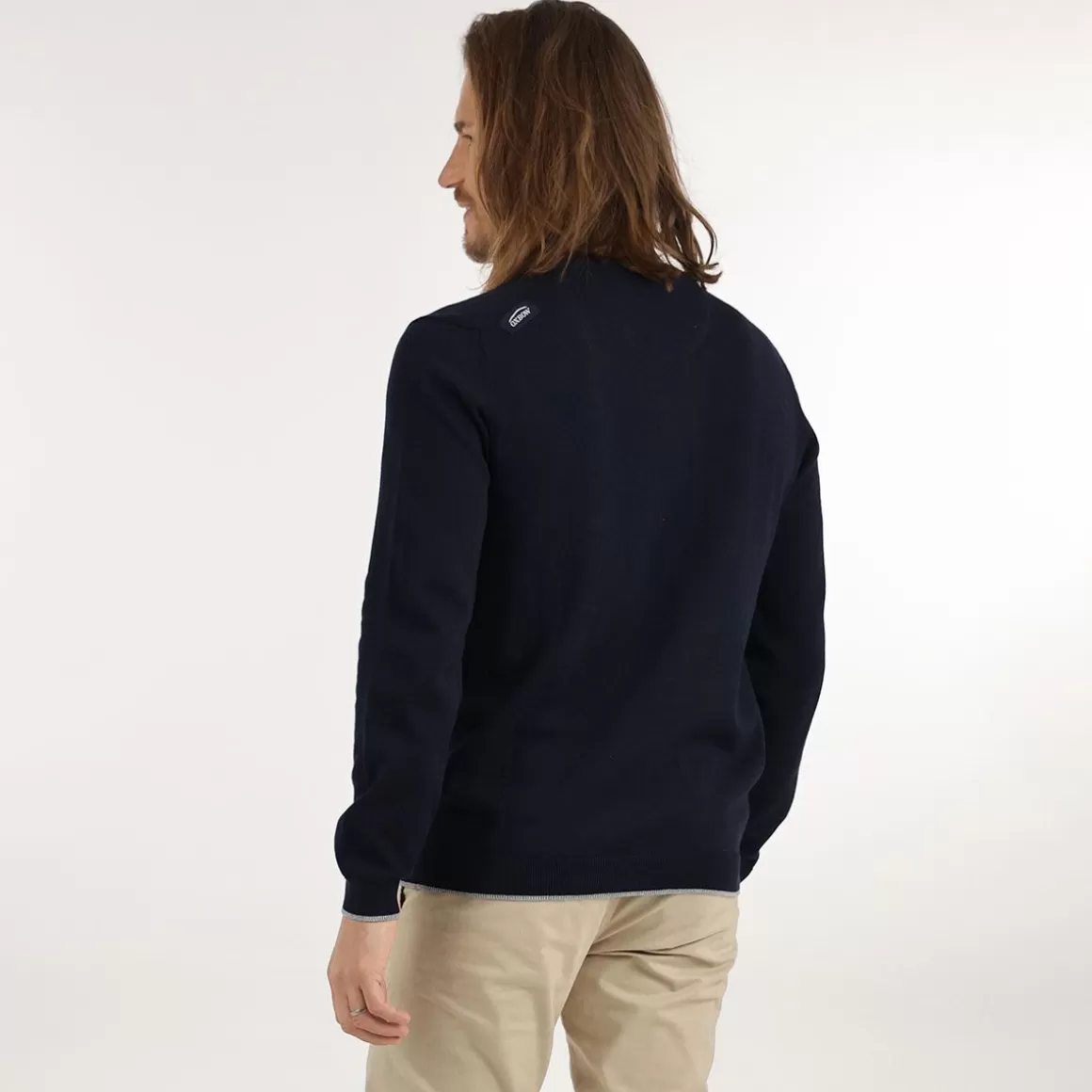 OXBOW Sweater PIVEGA - Deep Marine Chiné Heather Deep Marine Fashion