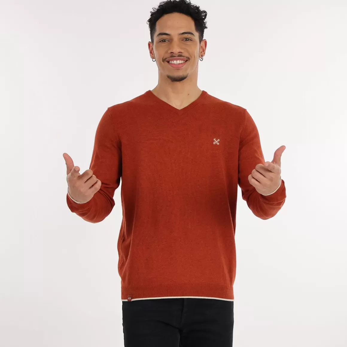 OXBOW Sweater PIVEGA - Grenat Clearance