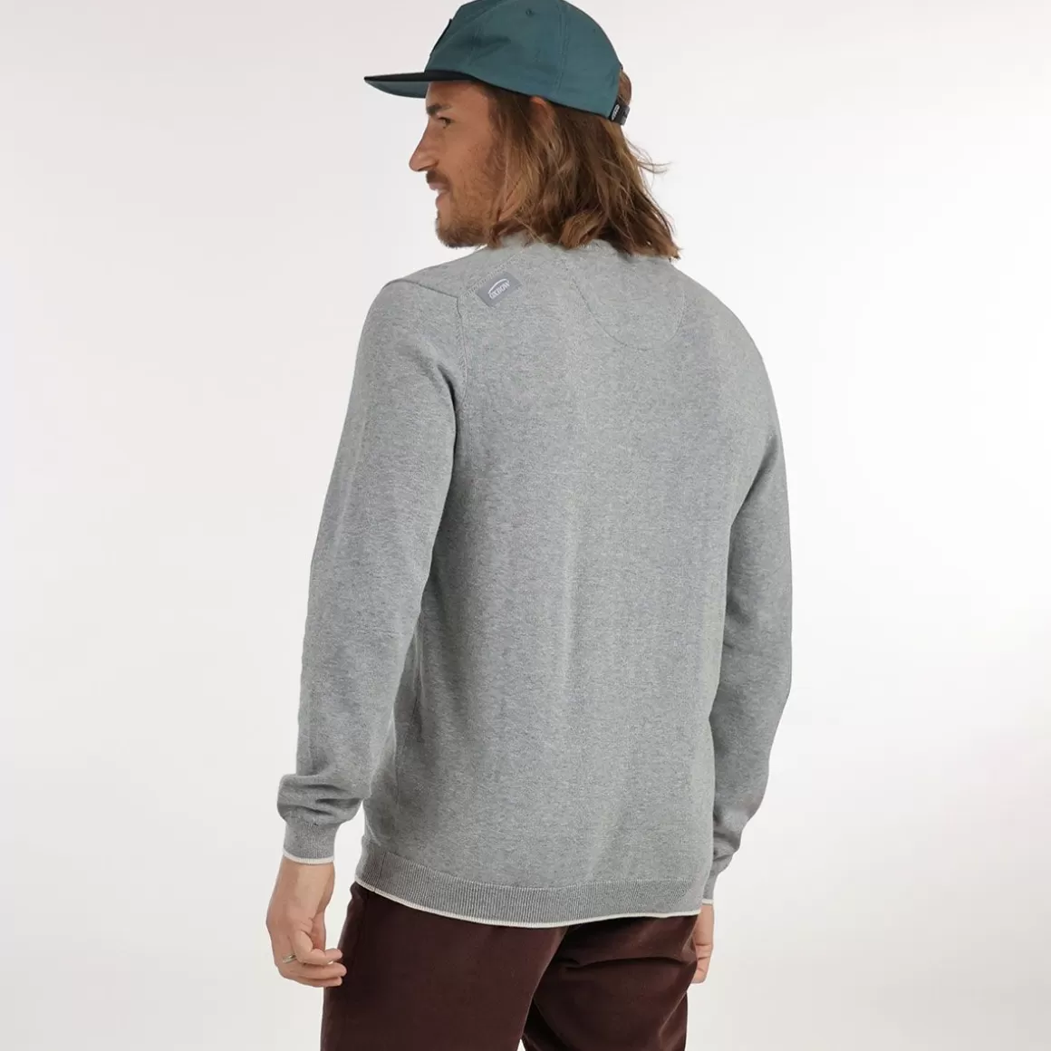 OXBOW Sweater PIVEGA - Gris Chiné Heather Grey Best Sale
