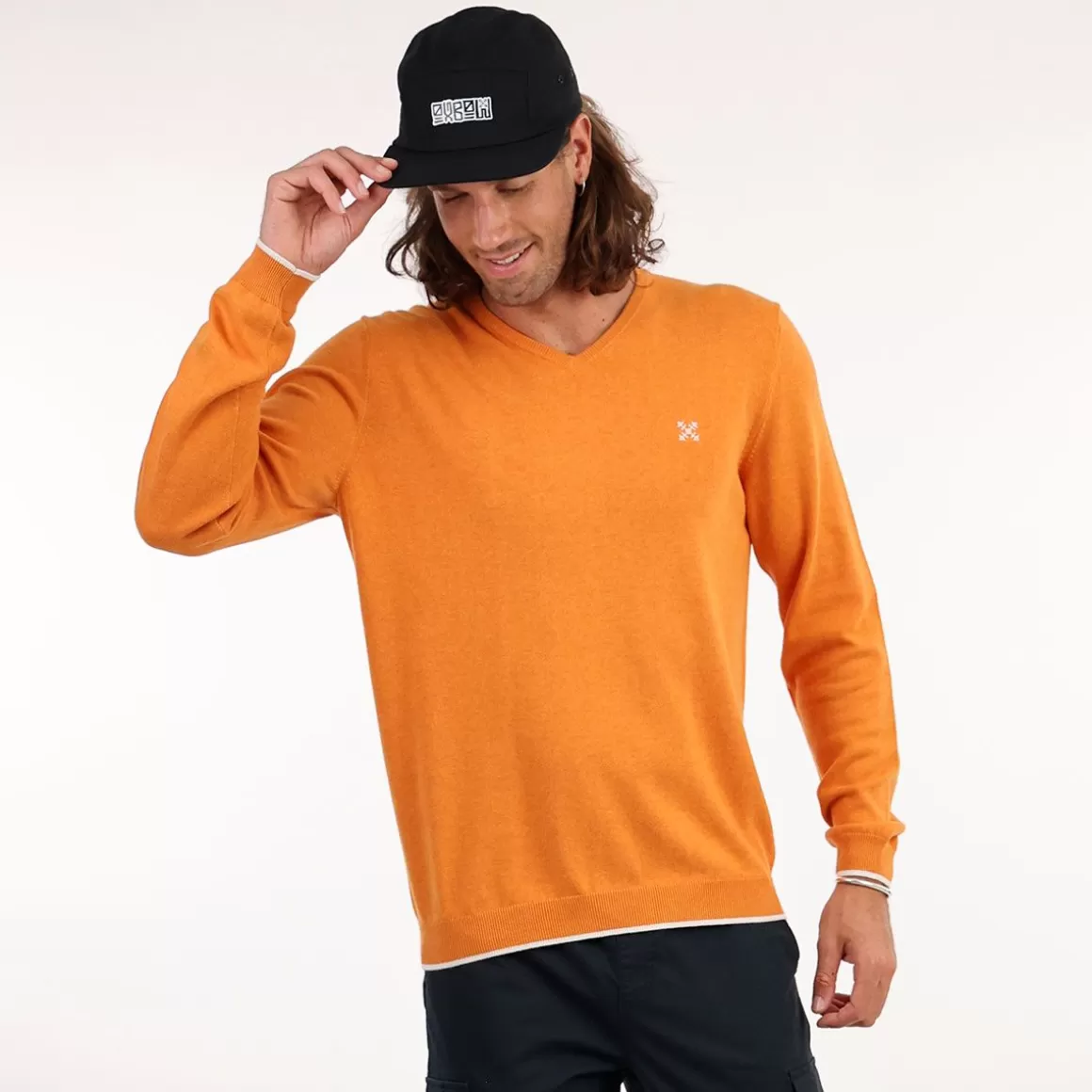 OXBOW Sweater PIVEGA - Heather Ocre Sale