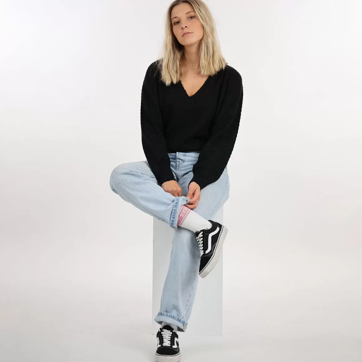 OXBOW Sweater PULMIN - Noir Black Clearance