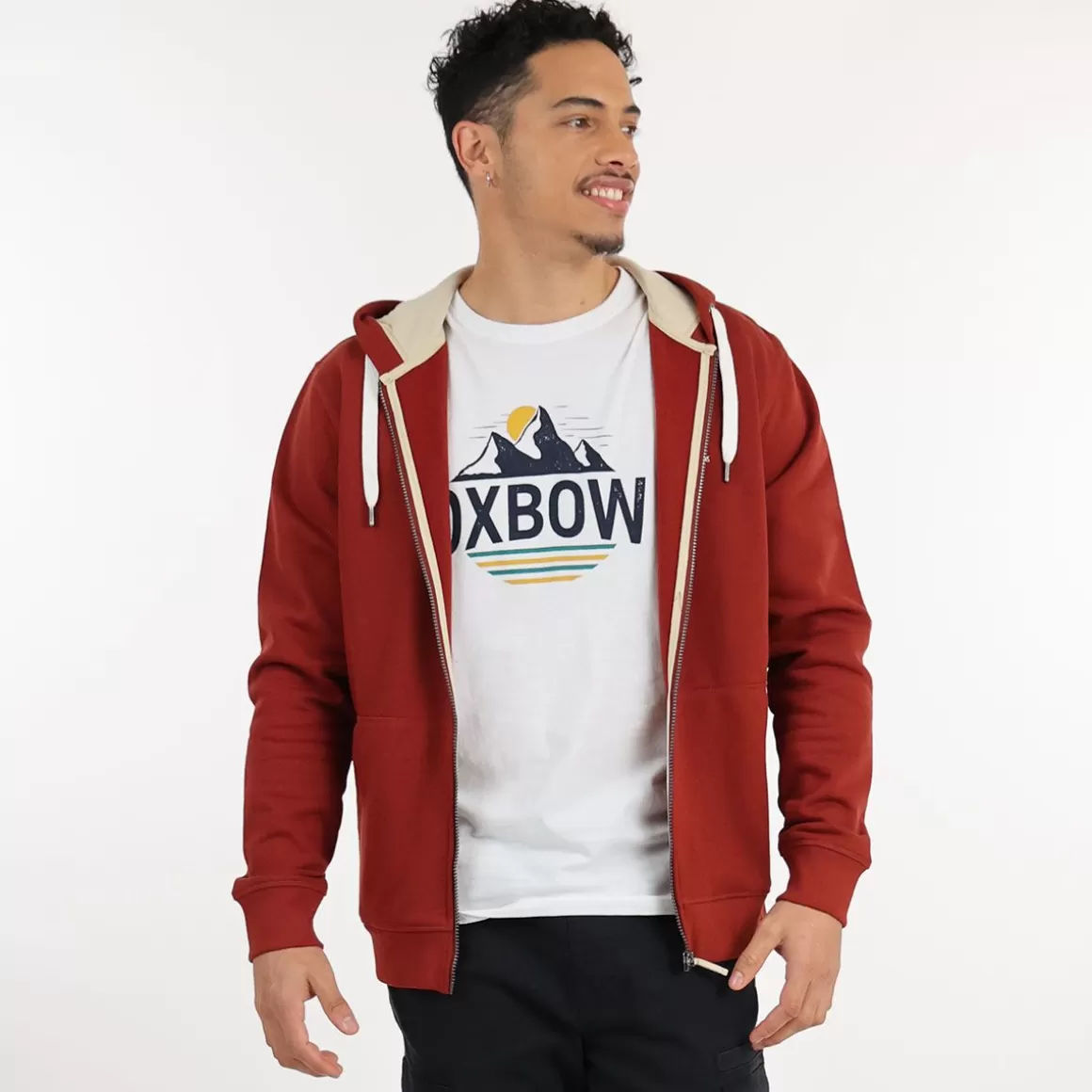 OXBOW Sweatshirt SALET - Grenat Fashion