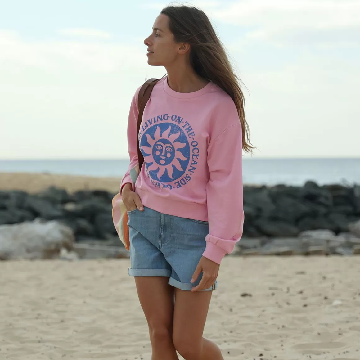 OXBOW Sweatshirt SARDA - Goyave Cheap