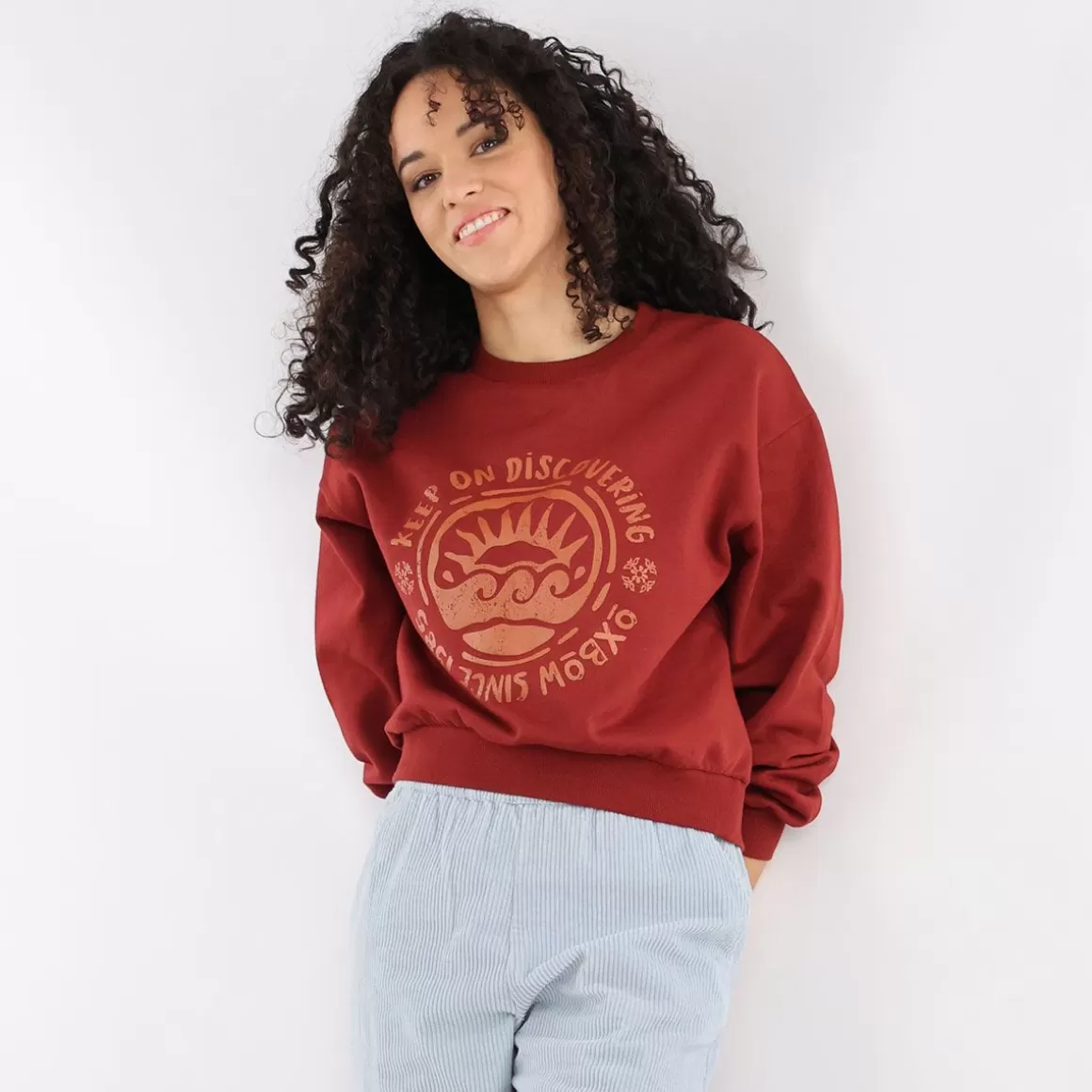 OXBOW Sweatshirt SARDINI - Grenat Best Sale