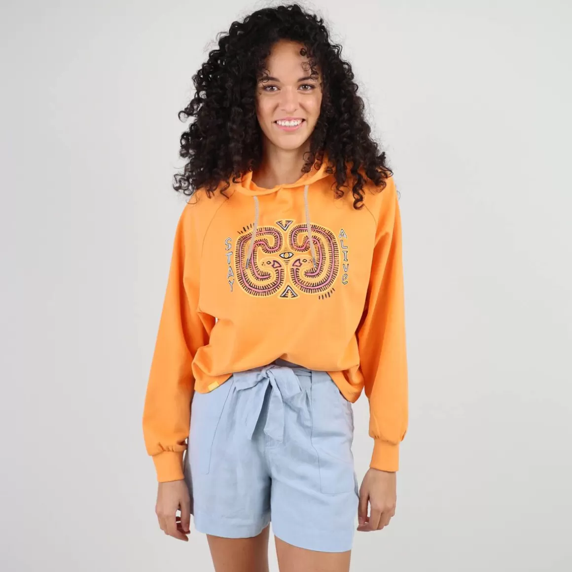 OXBOW Sweatshirt SARGAS - Tangerine Online