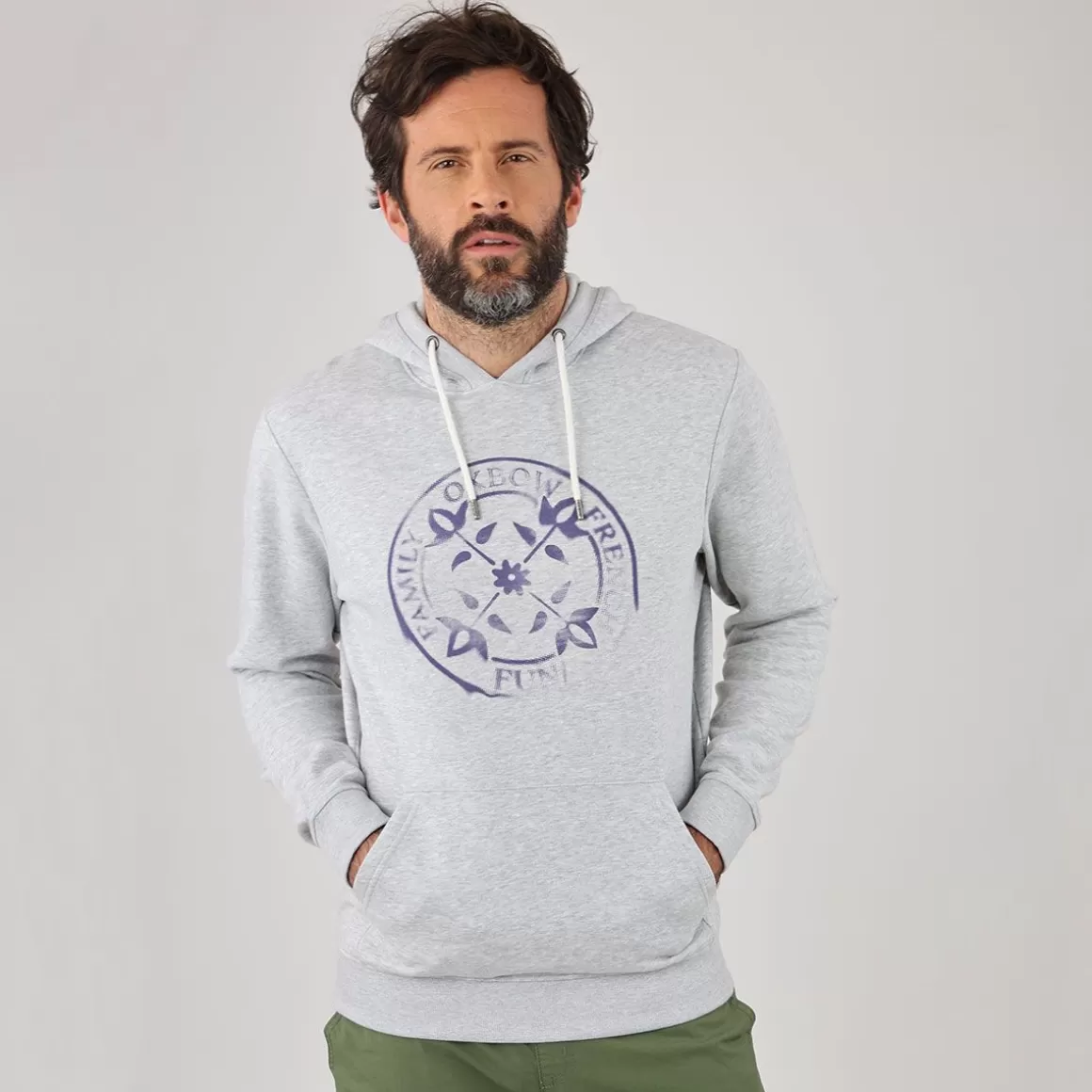 OXBOW Sweatshirt SAVIOR - Gris Chiné Heather Grey Store