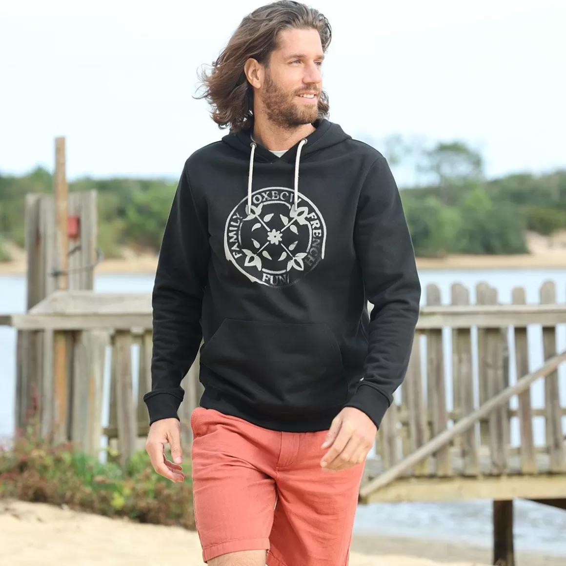 OXBOW Sweatshirt SAVIOR - Noir Black New