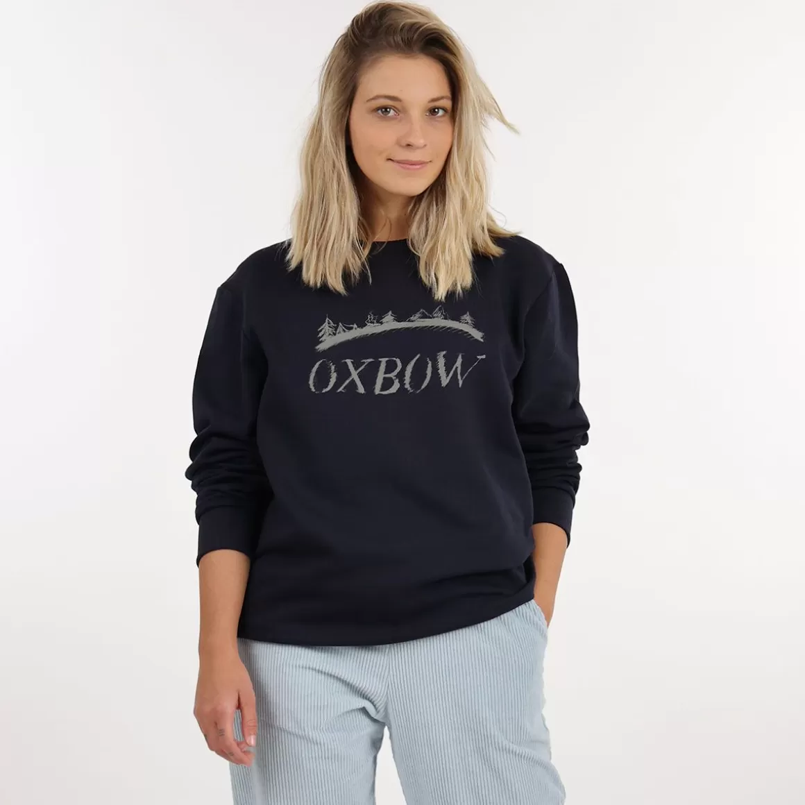 OXBOW Sweatshirt STEGA - Deep Marine Best Sale