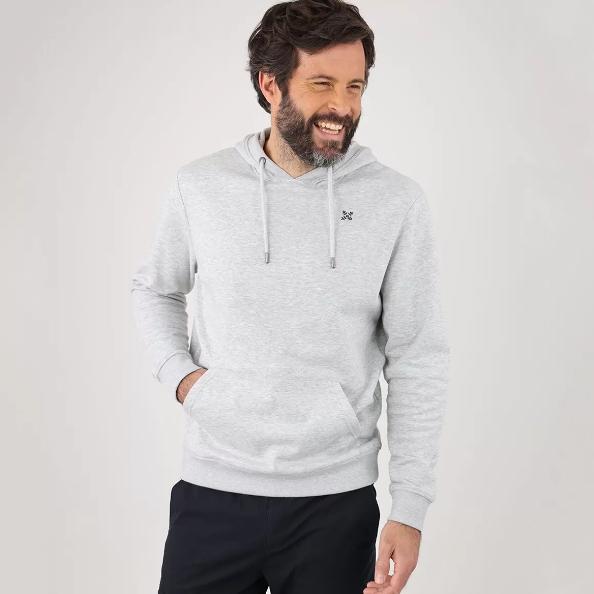 OXBOW Sweatshirt SWOOD - Gris Chiné Heather Grey Best