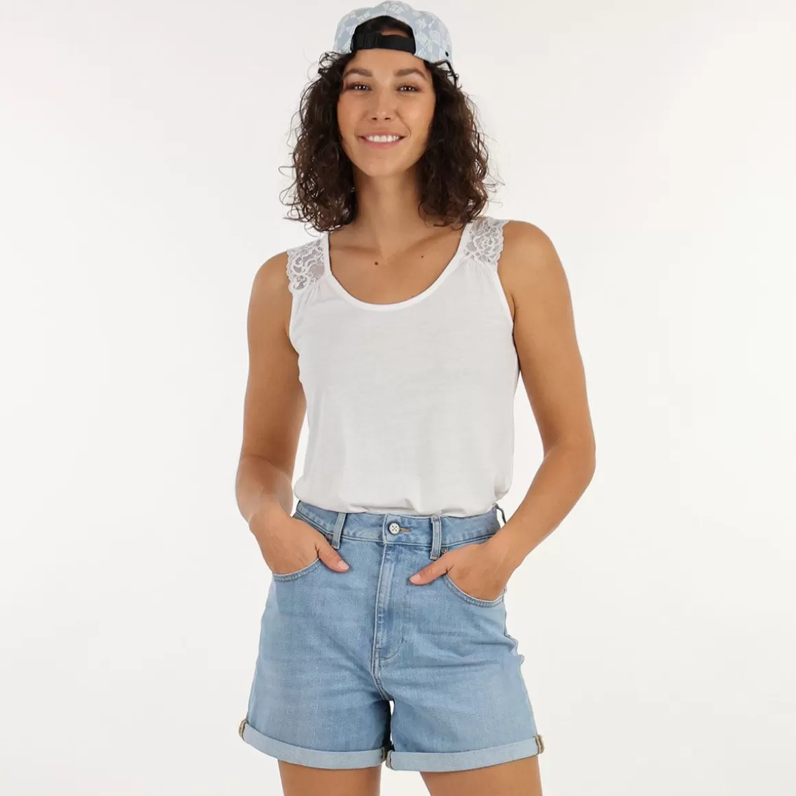OXBOW Tank top TORTLE - White Online