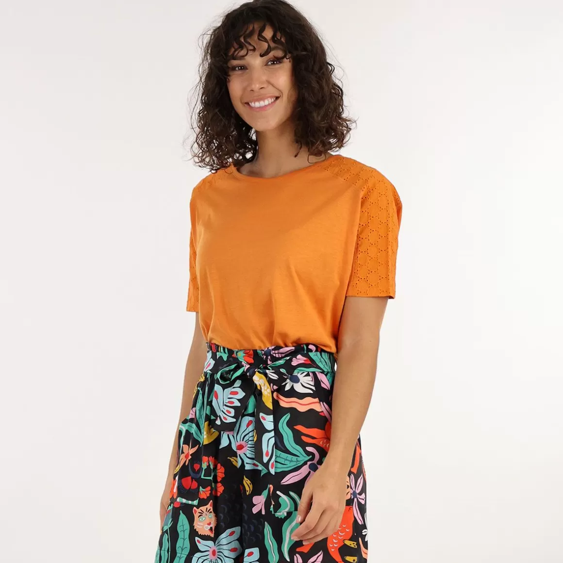 OXBOW Tee-Shirt TANK - Ocre Flash Sale