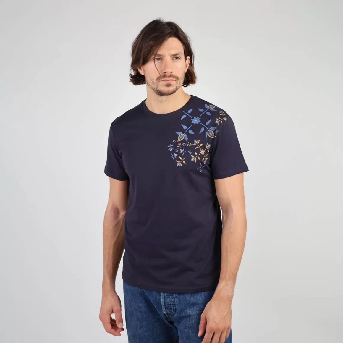 OXBOW Tee-shirt TASTA - Deep Marine Cheap