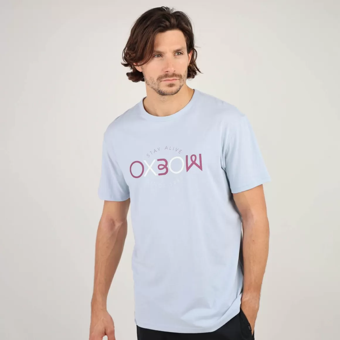OXBOW Tee-shirt TEIKI - Light Blue Best