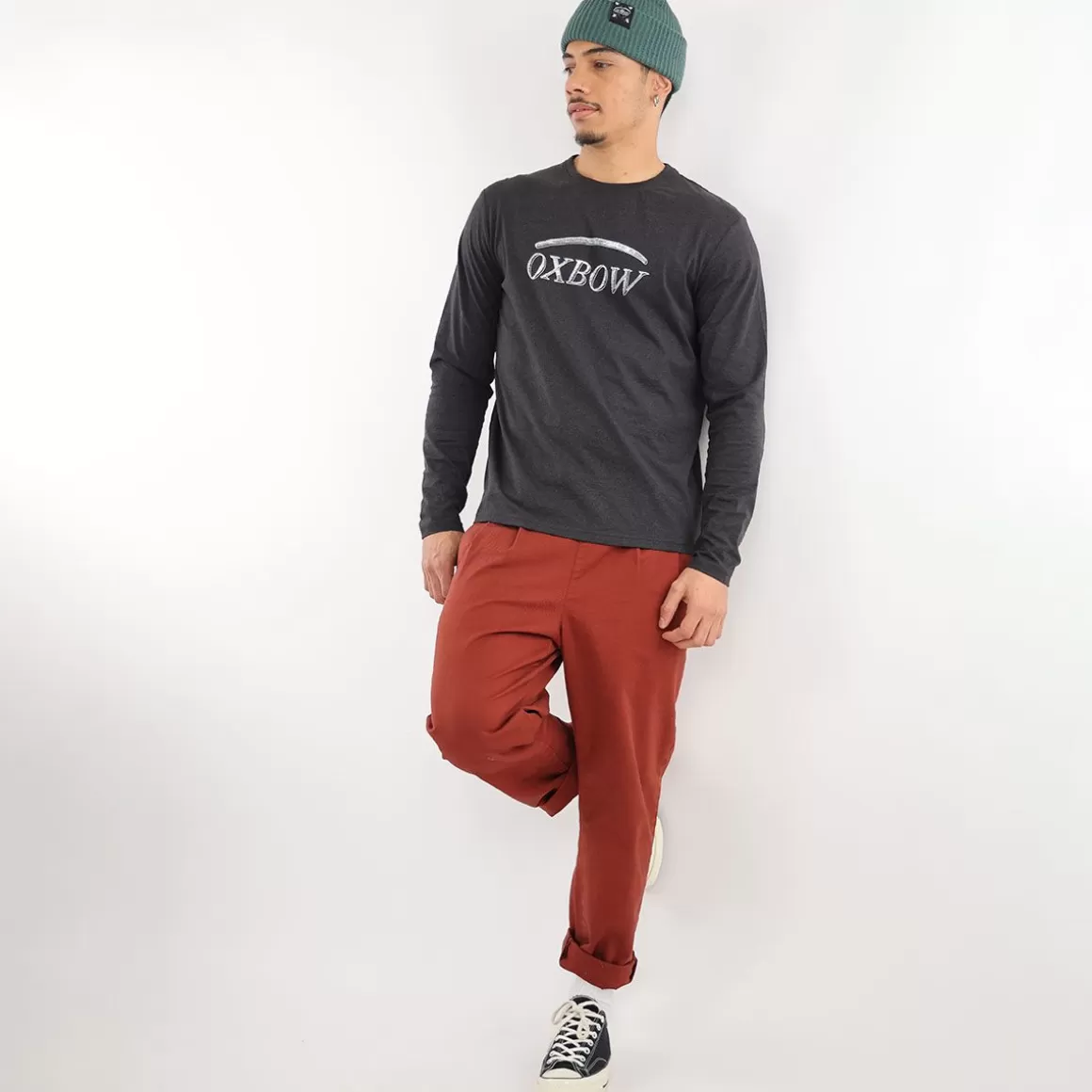 OXBOW Tee-Shirt THIOG - Anthracite Chiné Heather Anthracite Best Sale