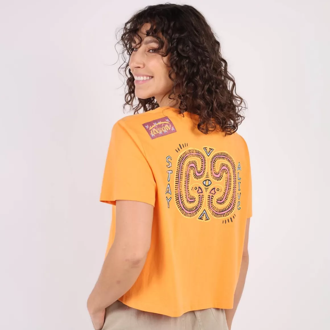 OXBOW Tee-shirt TISURF - Tangerine Cheap