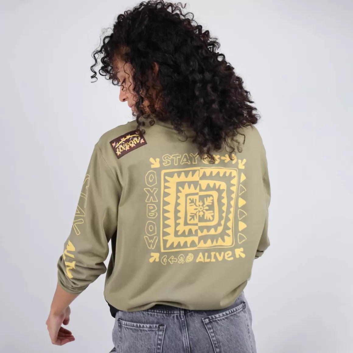 OXBOW Tee-shirt TRACT - Aloe Outlet